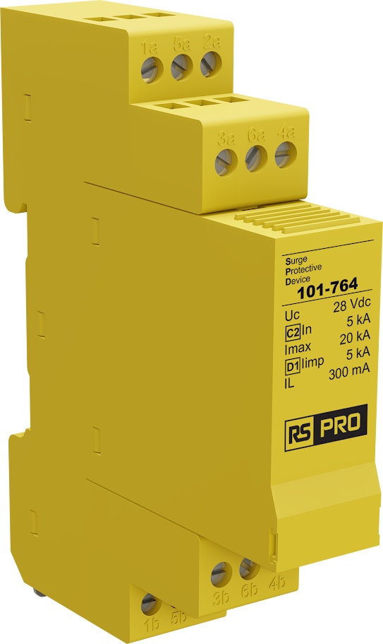RS PRO Industrial Surge Protector, 5kA, 40 V, DIN Rail Mount