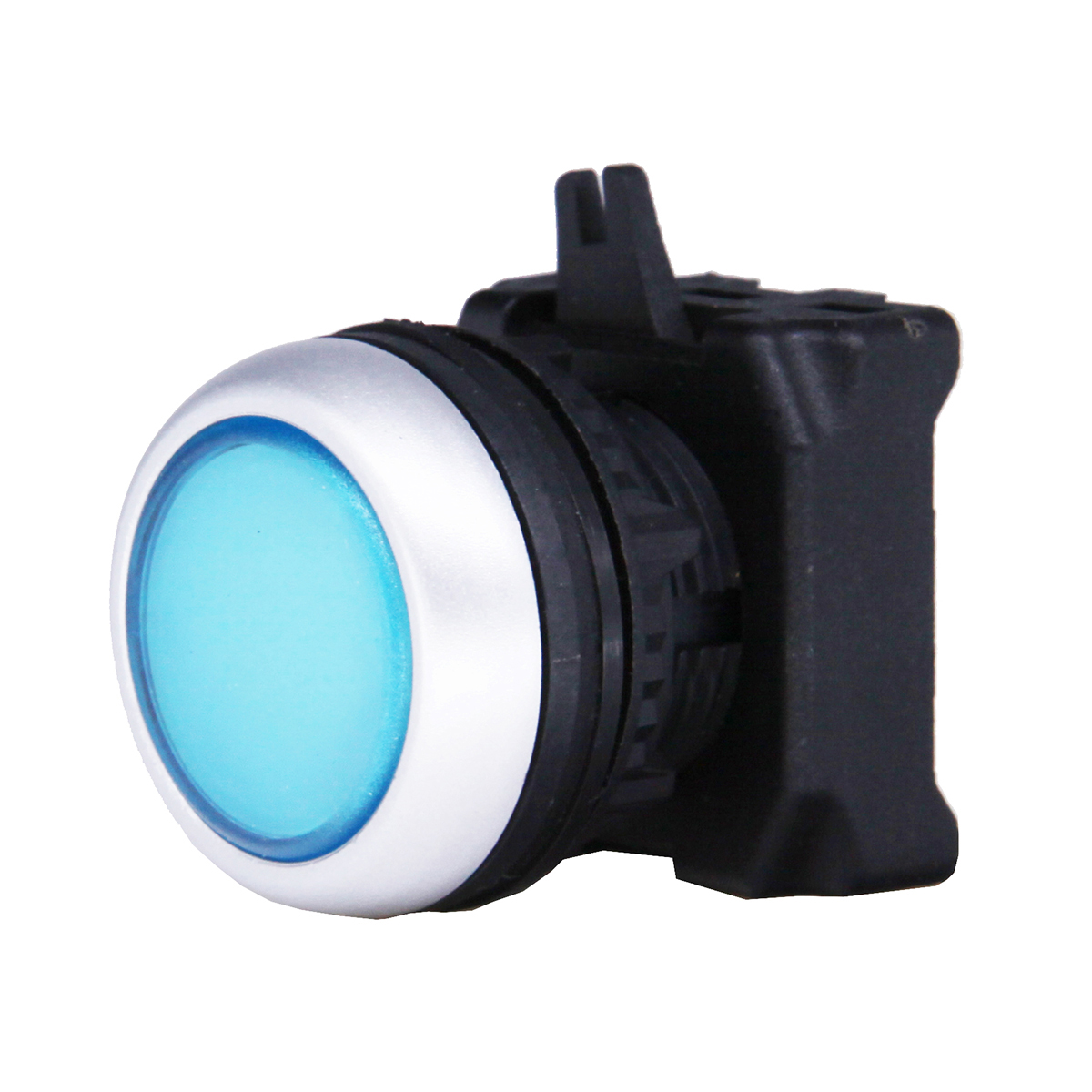 RS PRO Blue Illuminated Spring Return Push Button Head, 22mm Cutout, IP65