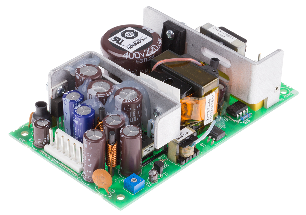 SL Power / Advanced Energy Switching Power Supply, GLC65EG, 5 V dc, 12 V dc, 24 V dc, 60W, Triple Output, 90 →