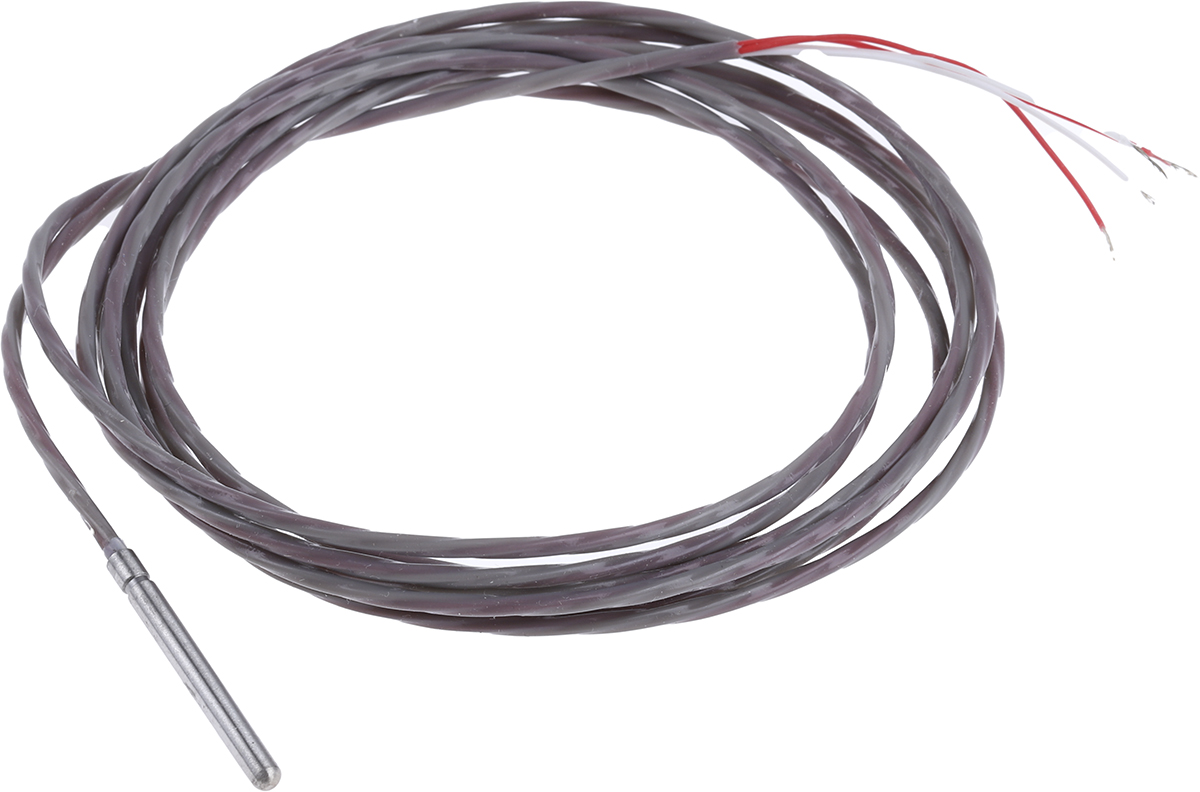 Correge PT100 RTD Sensor, 3mm Dia, 30mm Long, 4 Wire, Probe, Classe A +250°C Max
