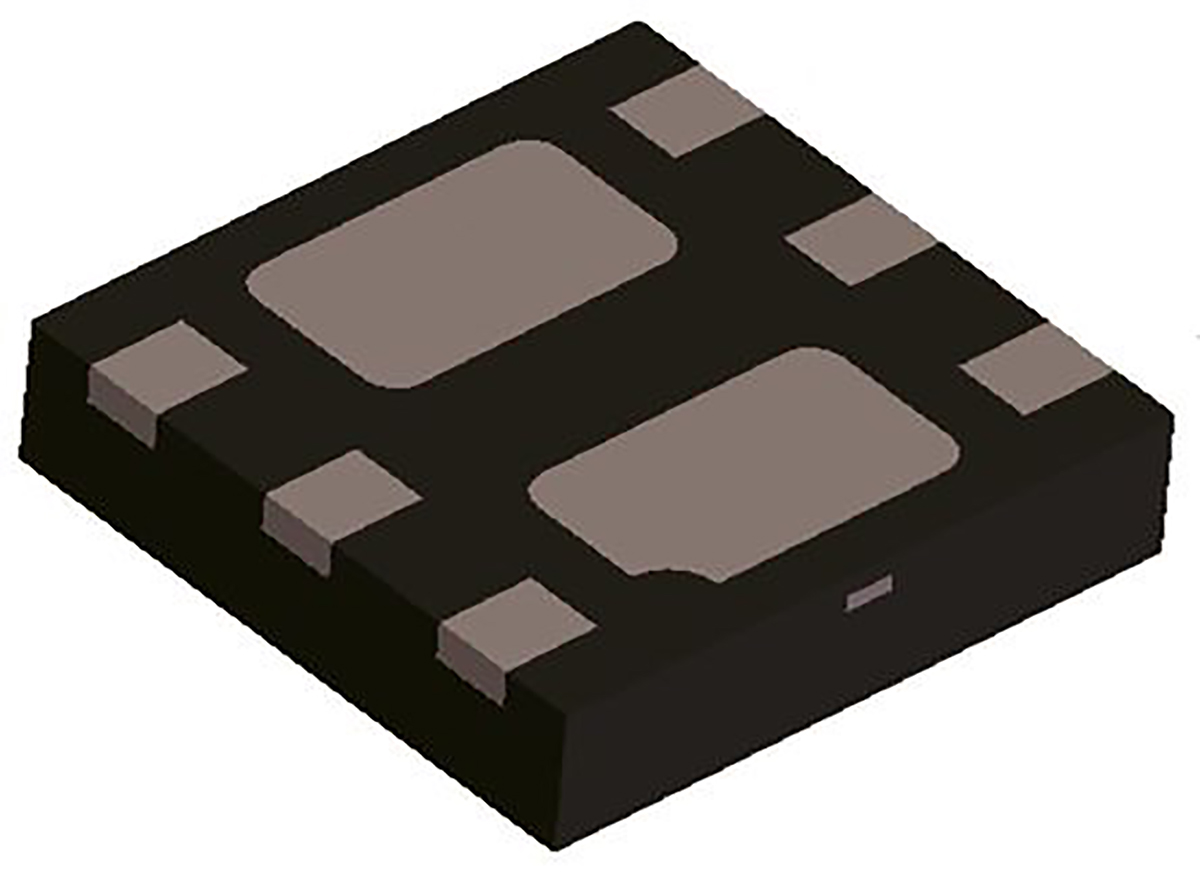 DiodesZetex Dual 2 Type P-Channel MOSFET, -4.5 A, 20 V Enhancement, 6-Pin DFN DMP2065UFDB-7
