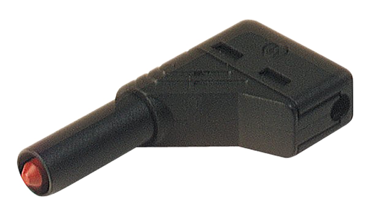Hirschmann Test & Measurement Black Male Banana Plug, 4 mm Connector, Screw Termination, 24A, 1000V ac/dc, Nickel