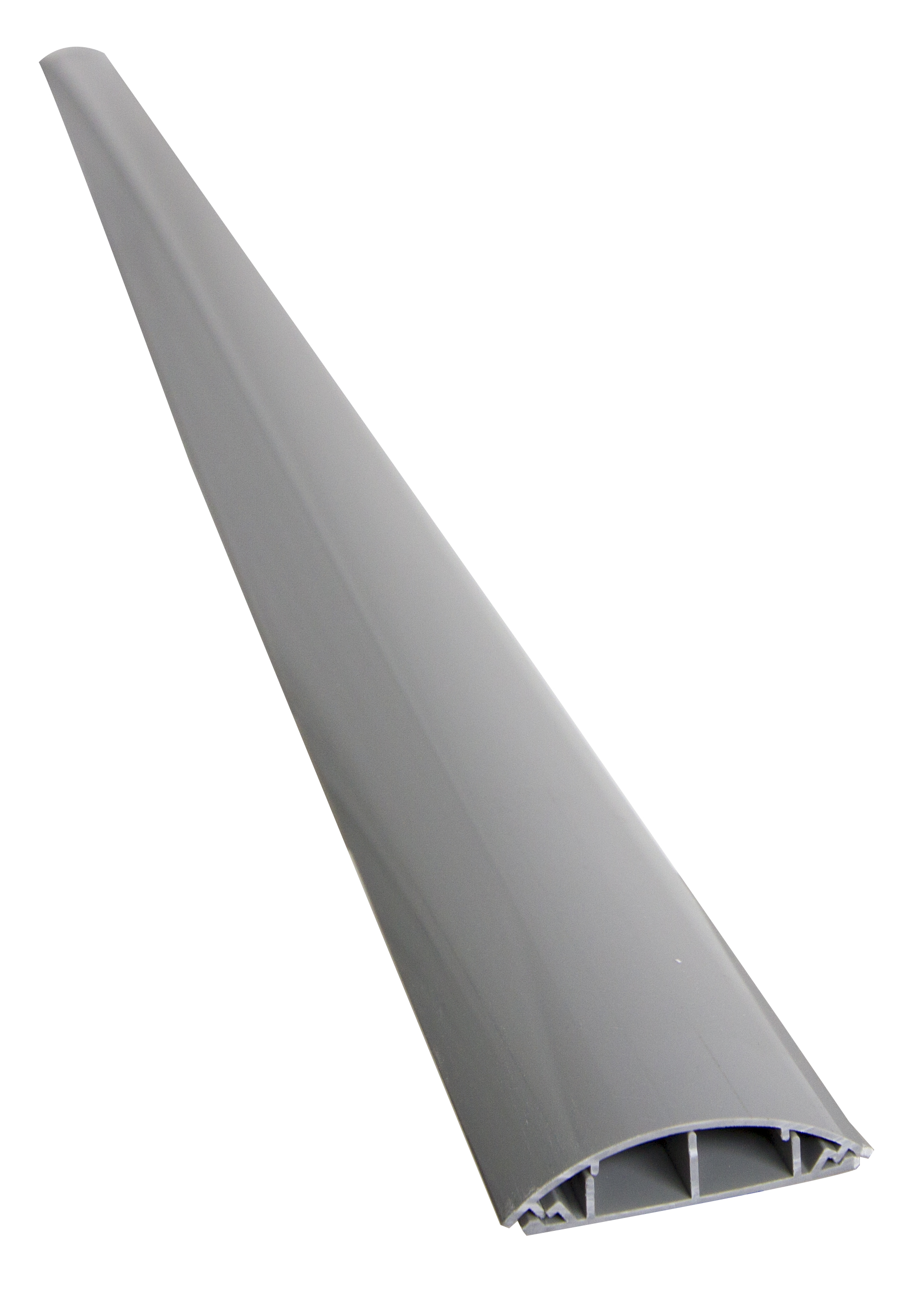 RS PRO 2m Grey Cable Cover in PVC, 17 x 10mm Inside dia.
