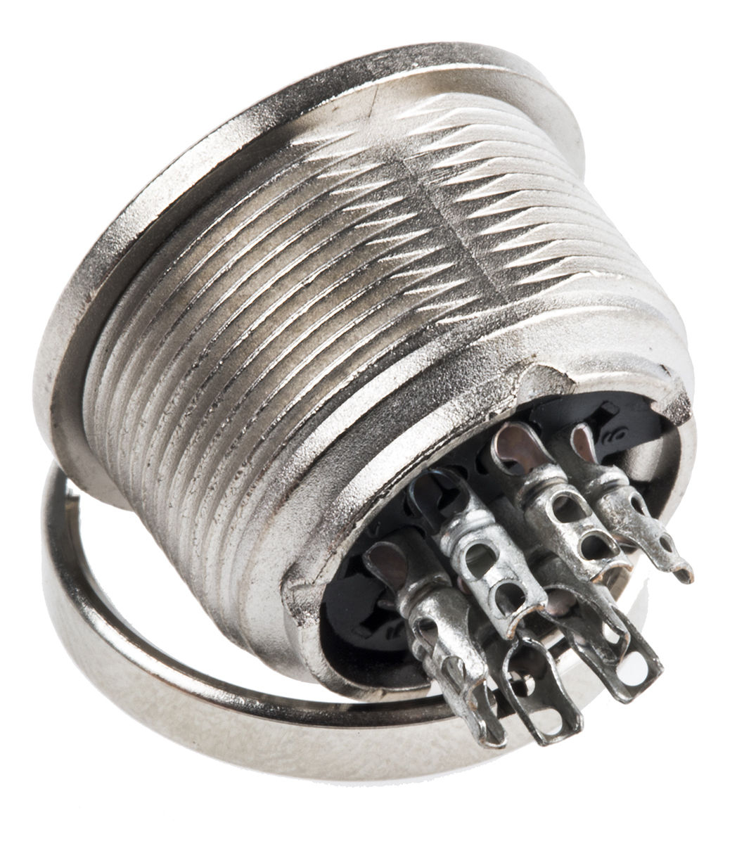 Amphenol Industrial, C 091 A 8 Pole M16 Din Socket, DIN 45326, 4A, 100 V IP40, Screw Lock, Female, Panel Mount