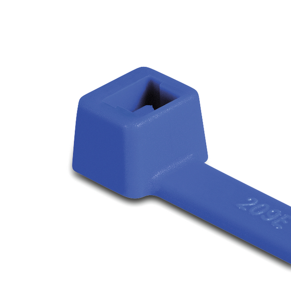 HellermannTyton Cable Tie, 382mm x 4.7 mm, Blue ETFE, Pk-100