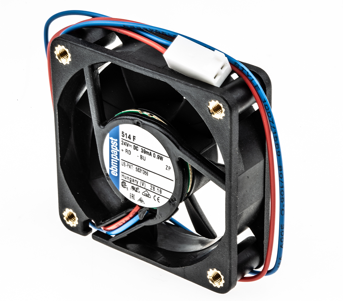 ebm-papst 500 F Series Axial Fan, 24 V dc, DC Operation, 20m³/h, 900mW, 50 x 50 x 15mm
