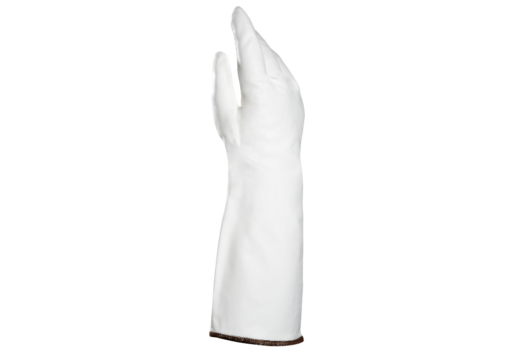 Mapa TEMP COOK 476 White Nitrile Work Gloves, Size 7, Nitrile Coating
