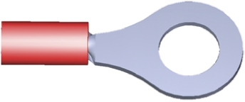 TE Connectivity, PLASTI-GRIP Insulated Ring Terminal, M6 Stud Size, 0.26mm² to 1.65mm² Wire Size, Red
