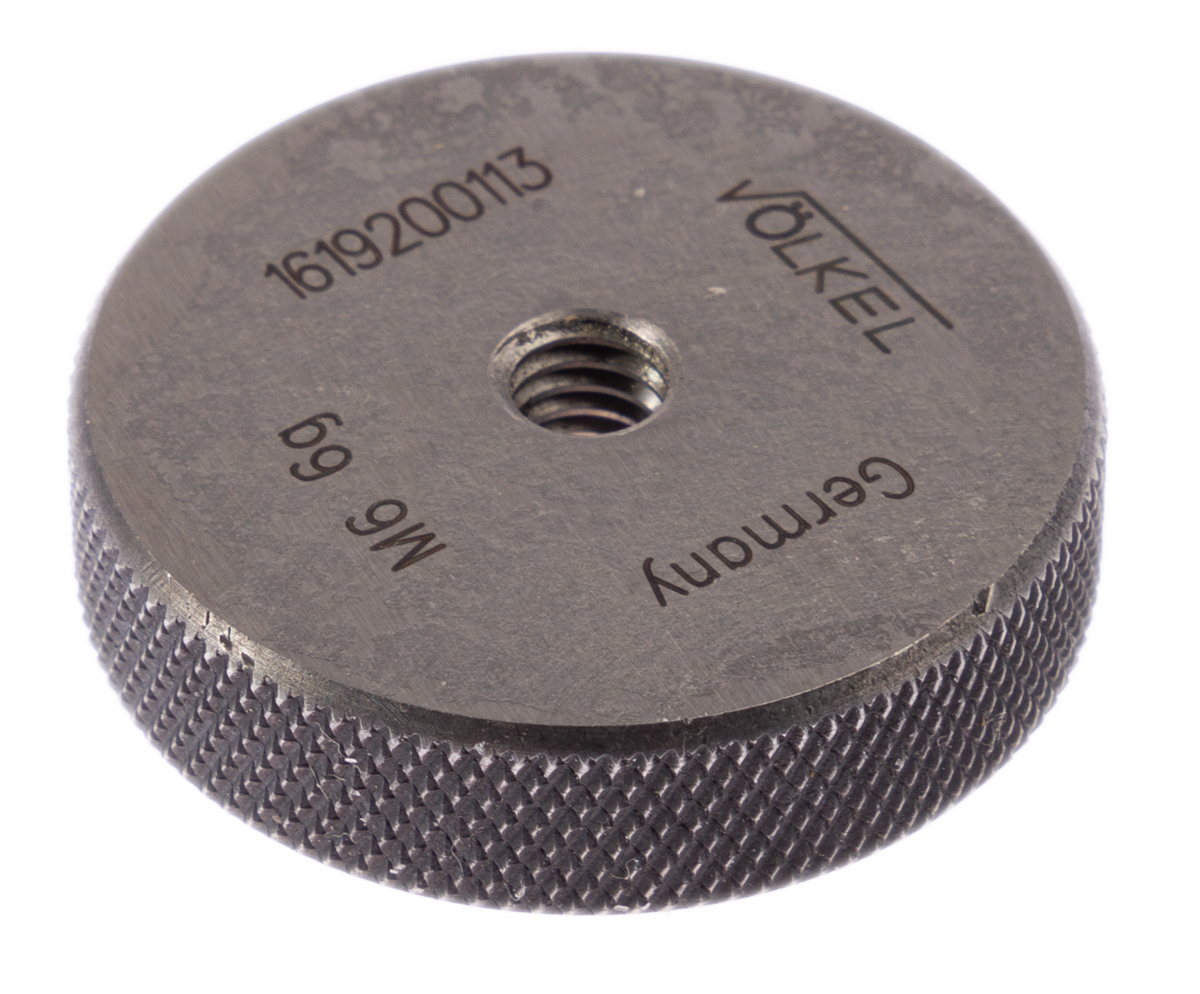 Volkel M6 x 1 Ring Thread Gauge Ring Gauge, 1.0mm Pitch Diameter