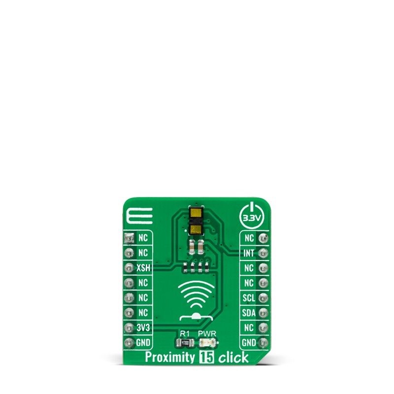 MikroElektronika Proximity 15 Click ToF Sensor Add On Board for VL53L1 mikroBUS Socket