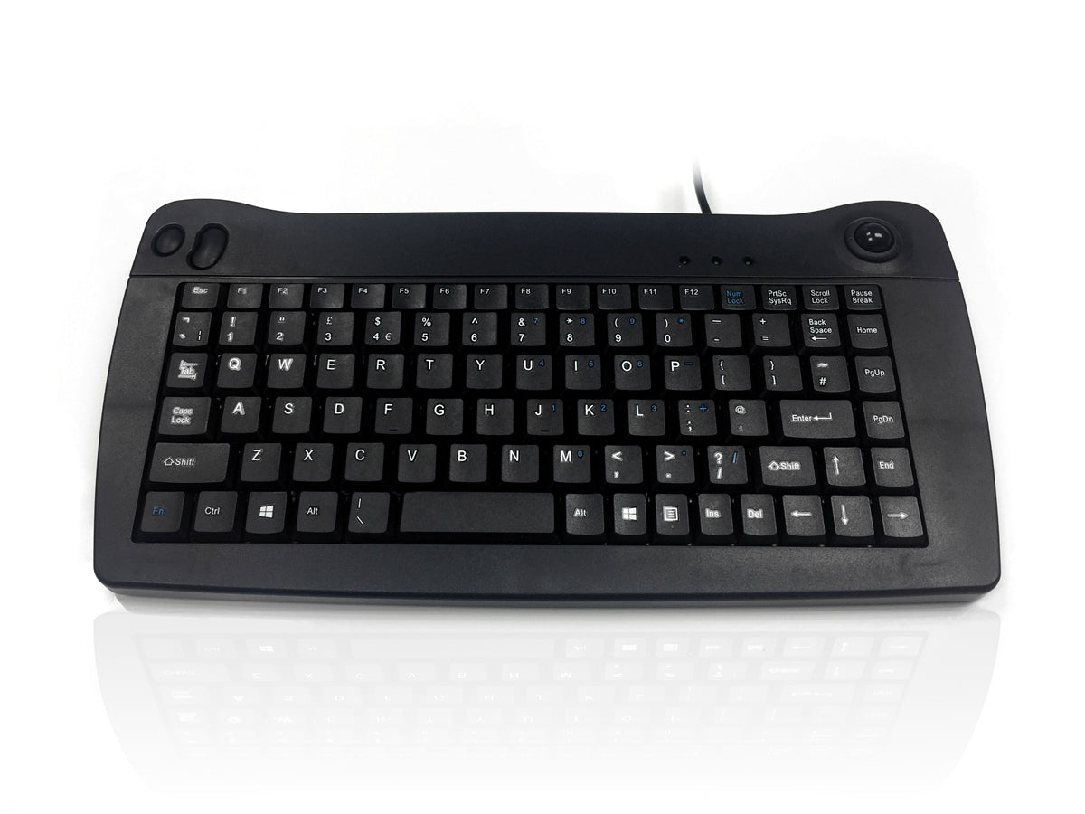 Ceratech KYBAC5010-USBBLK Wired USB Compact Keyboard, QWERTY (UK), Black
