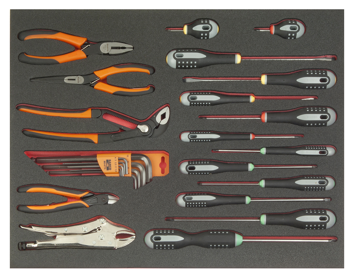 Bahco 25 Piece Maintenance Tool Kit with Foam Inlay