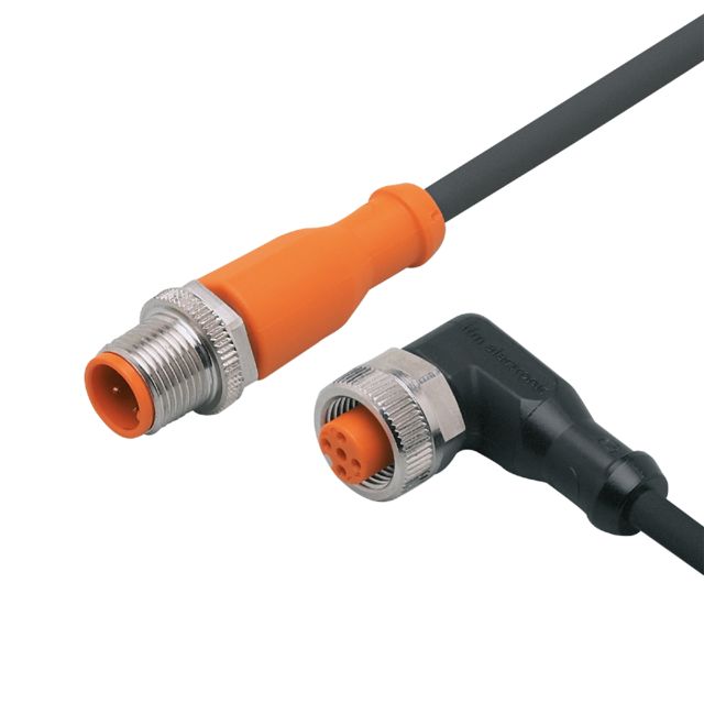 ifm electronic Male 1 way M12 to Female 1 way M12 Sensor Actuator Cable, 5 m
