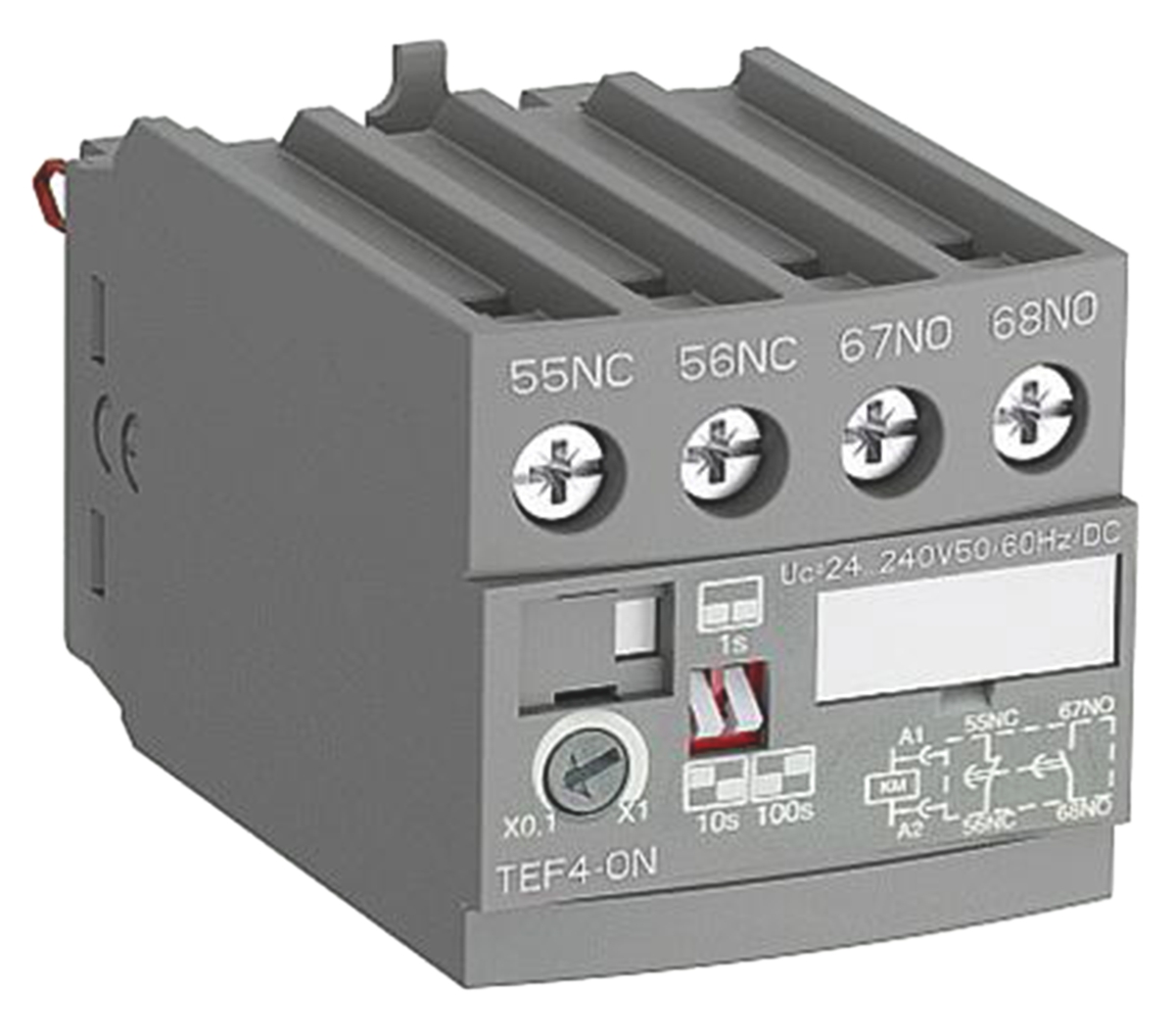 ABB AF Range TEF4 Contactor Relay, 2-Pole, 3 A, 1NO + 1NC, 240 V ac
