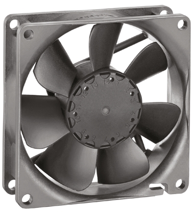 ebm-papst 8400 N Series Axial Fan, 24 V dc, DC Operation, 58m³/h, 1.4W, 80 x 80 x 25mm
