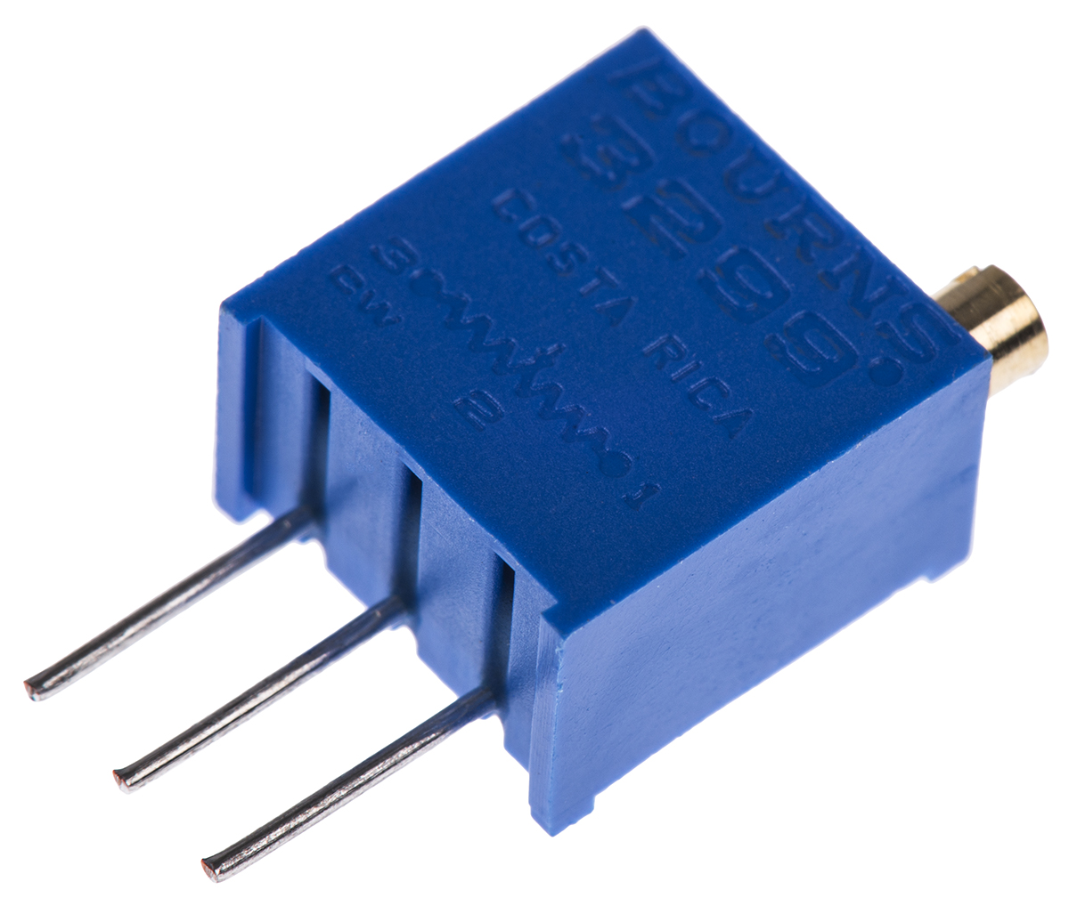 500Ω, Through Hole Trimmer Potentiometer 0.5W Top Adjust Bourns, 3299