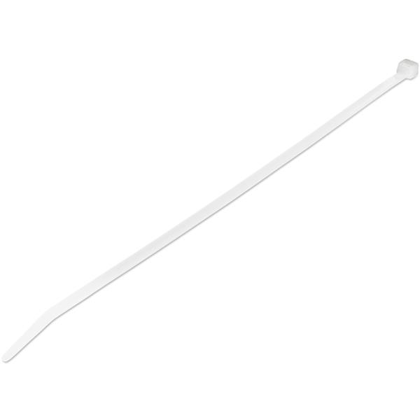 StarTech.com Cable Tie, Cable Ties, 250mm x 4 mm, White Nylon, Pk-1000