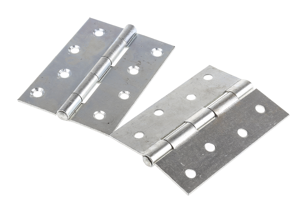RS PRO Steel Butt Hinge, Screw Fixing, 100mm x 71mm x 1.75mm