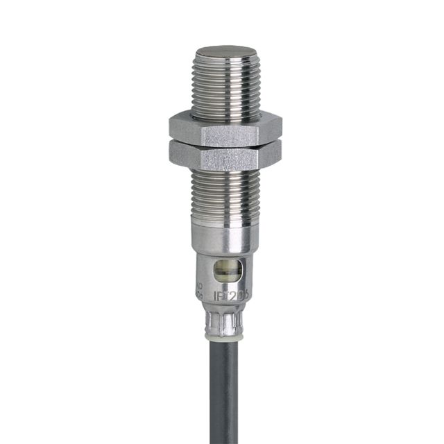 ifm electronic Inductive Threaded Barrel Proximity Sensor, M12, 4 mm Detection, PNP NO, 10 → 36 V dc