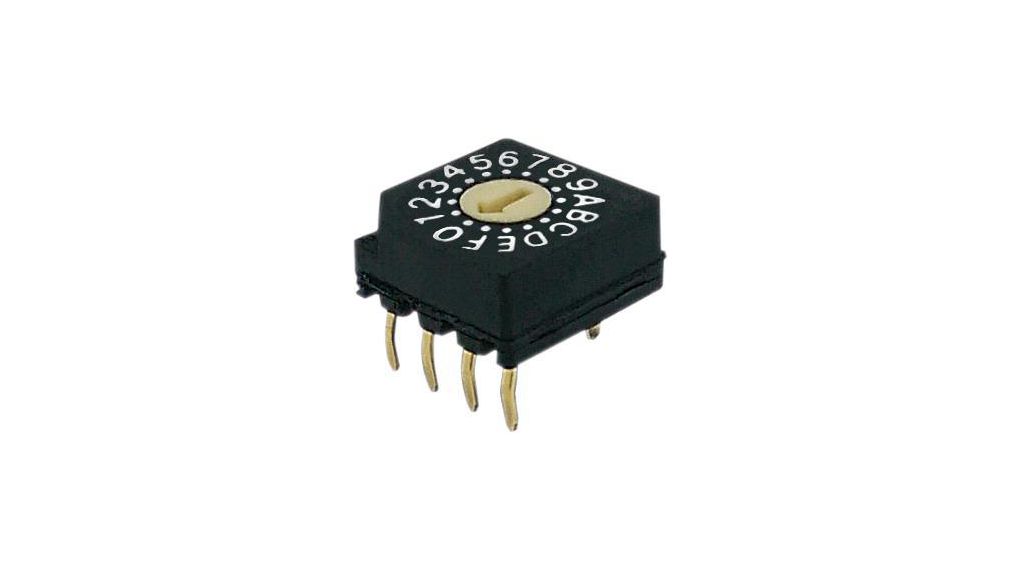 RND Flush, Screwdriver Rotary Coded DIP Switch