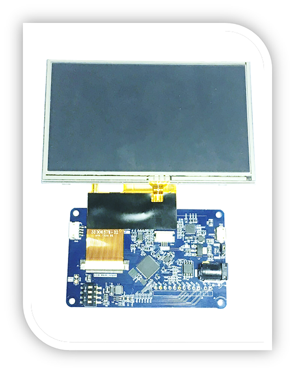 Bridgetek VM816C50A-D, EVE Credit Card Board 5in LCD Development Module With SPI for BT816 Embedded Video Engine