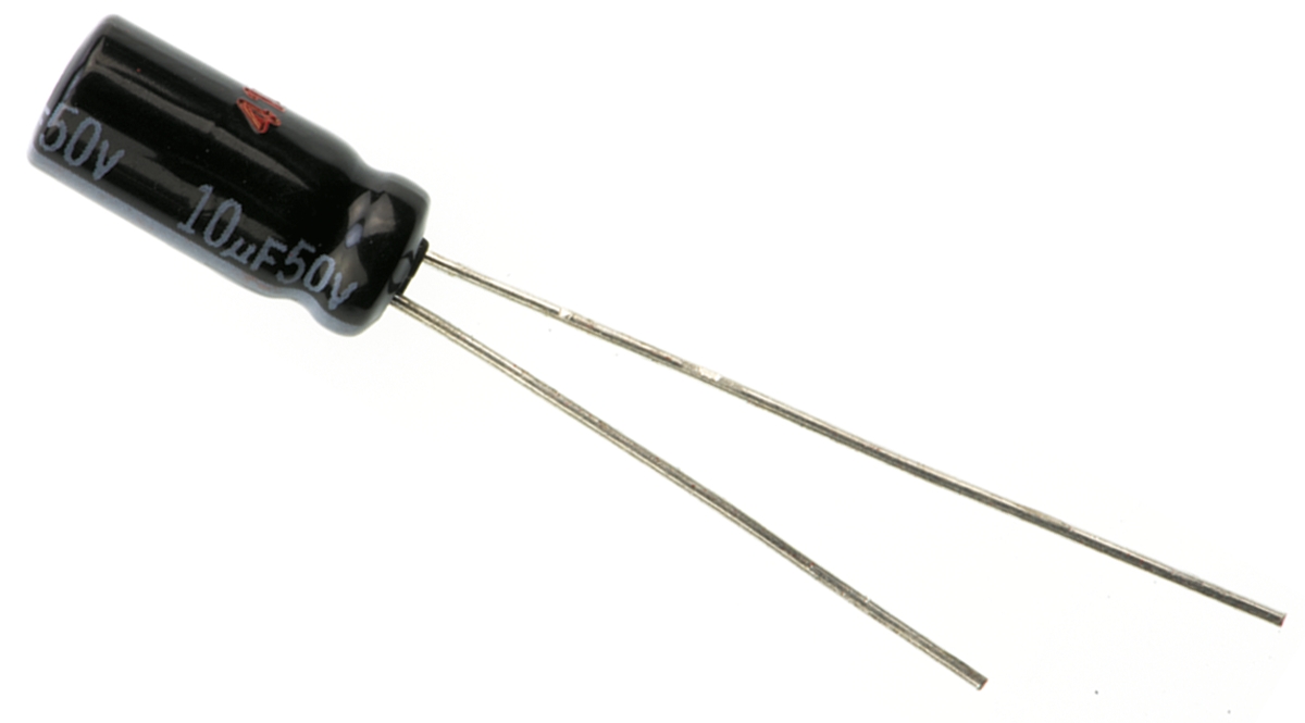 Panasonic 10μF Aluminium Electrolytic Capacitor 50V dc, Radial, Through Hole - EEUHD1H100