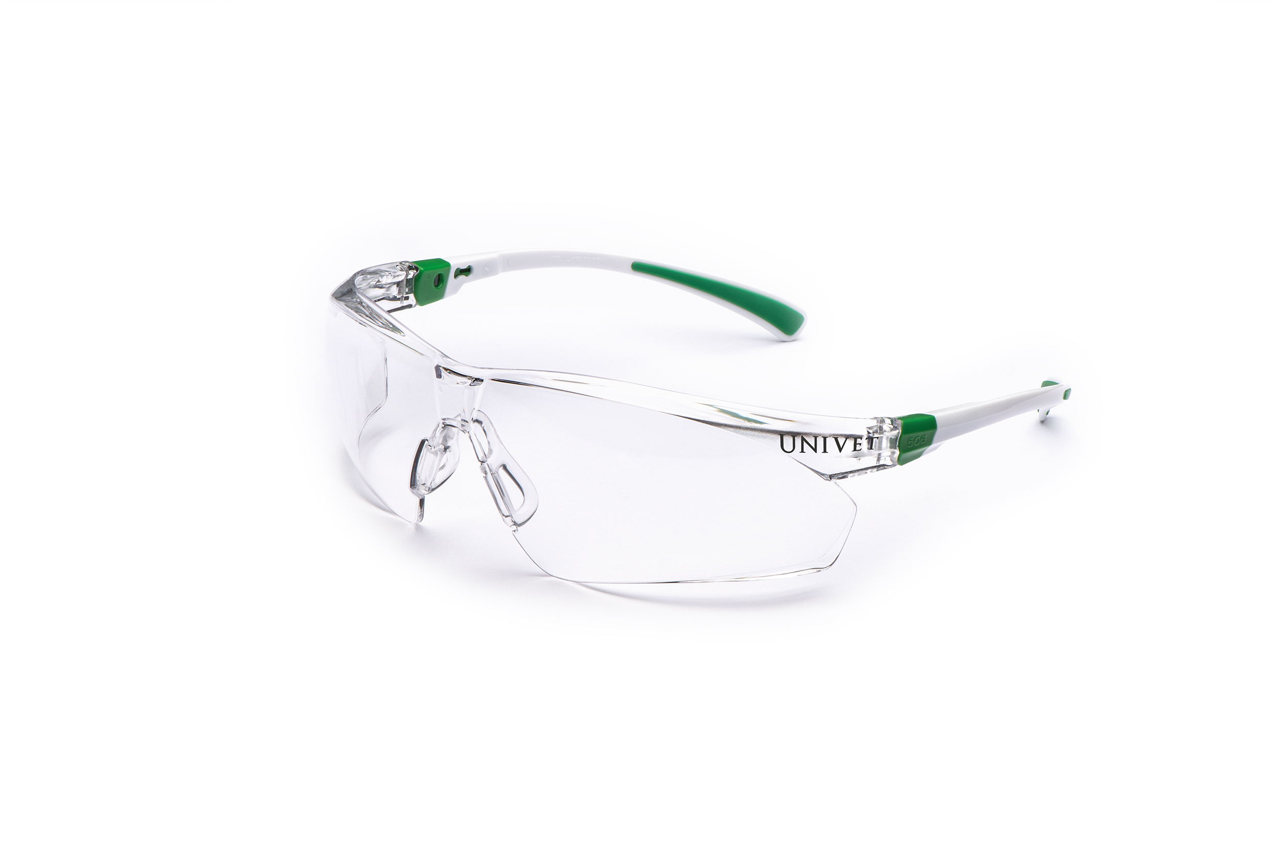 Univet 506U Anti-Mist UV Safety Glasses, Clear Polycarbonate Lens