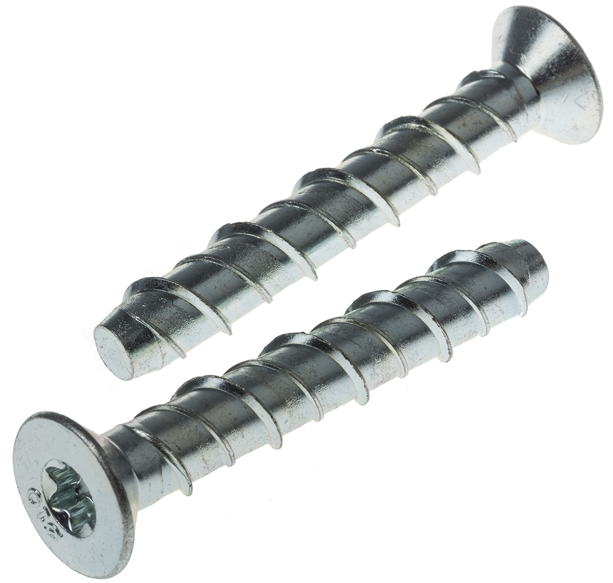 RS PRO Carbon Steel Anchor Bolt M10 x 75mm, 10mm Fixing Hole