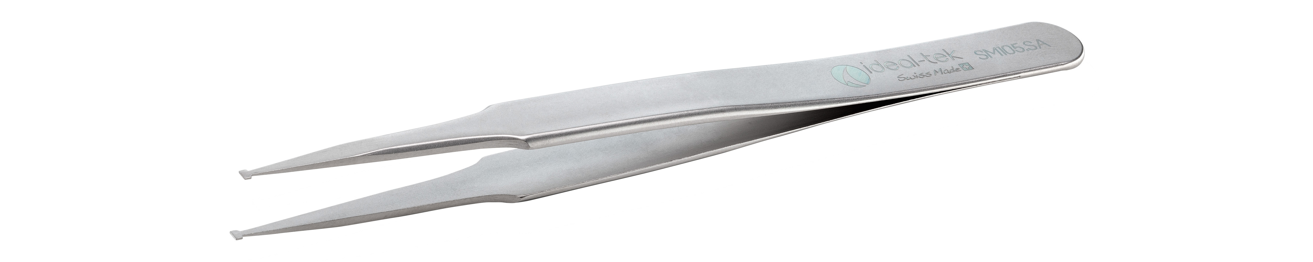 ideal-tek 120 mm, Polyester (Handle), Stainless Steel (Body), Flat, Tweezers