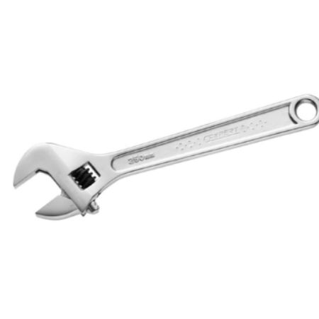 Expert by Facom Adjustable Spanner, 375 mm Overall, 44mm Jaw Capacity, Metal Handle