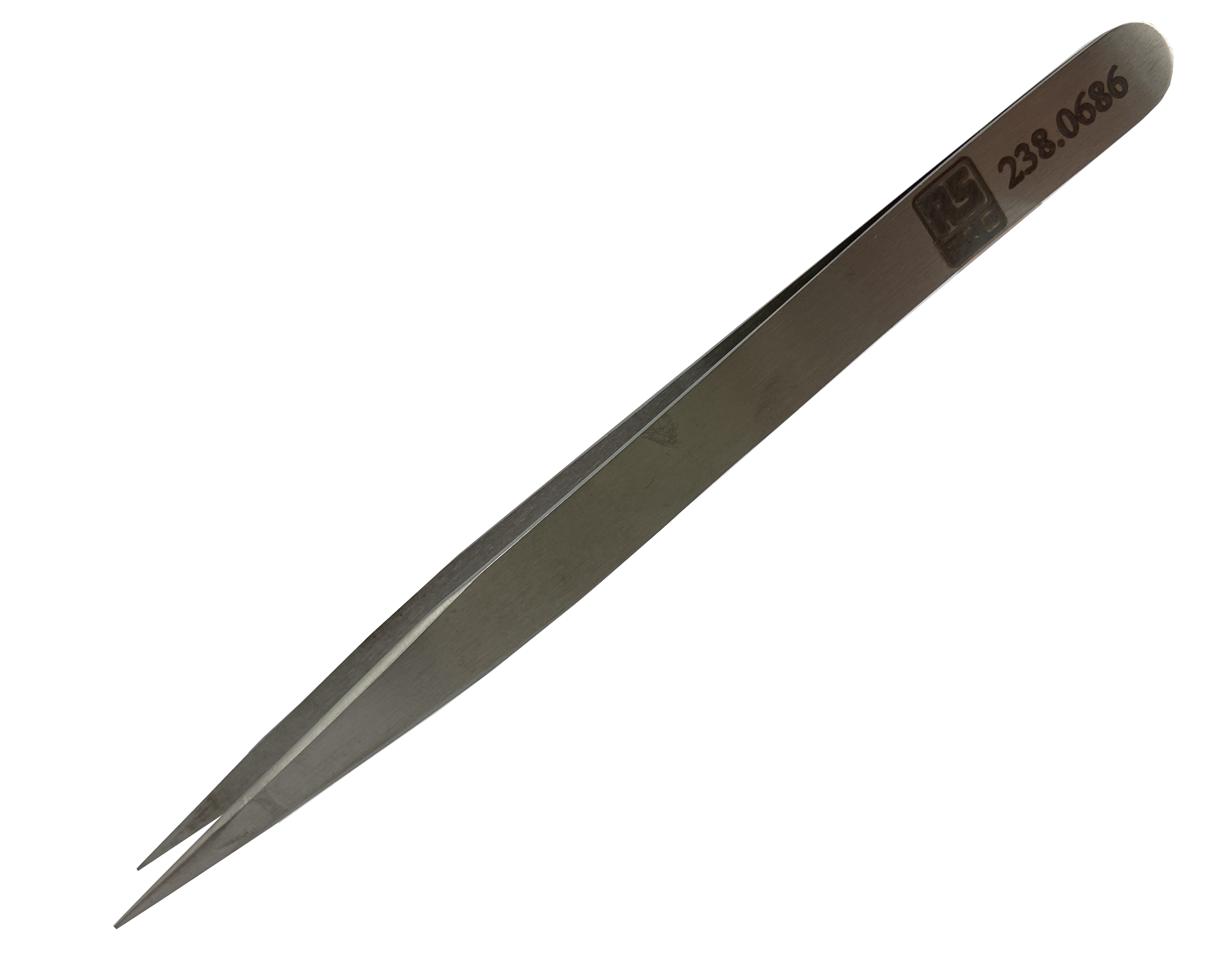 RS PRO 135 mm, Low Carbon Austenitic Steel, Flat, Tweezer