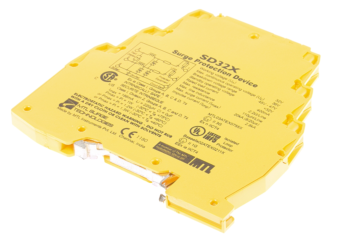 Eaton, SD Surge Suppressor Unit 22 V ac, 32 V dc Maximum Voltage Rating 20kA Maximum Surge Current Surge Protection