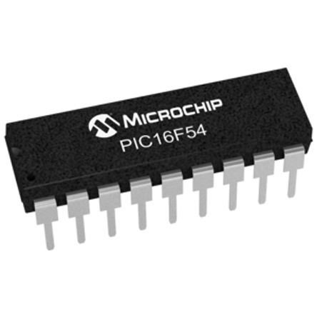 Microchip PIC16F54-I/P, 8 bit PIC, PIC16F54 Microcontroller, 48 MHz, 0.75kB FLASH, 18-Pin PDIP