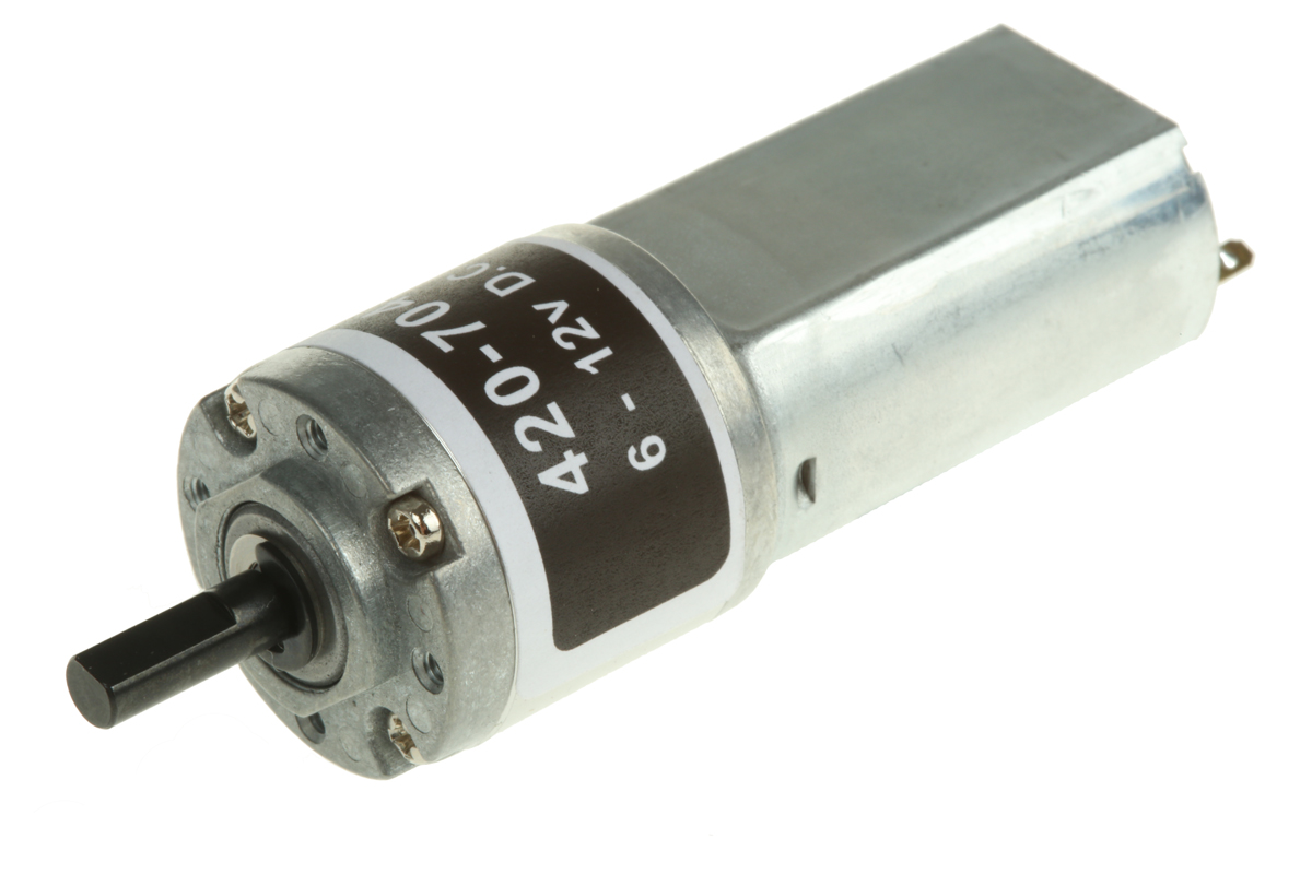 RS PRO Brushed Geared DC Geared Motor, 1.5 W, 12 V dc, 20 Ncm, 76 rpm, 4mm Shaft Diameter