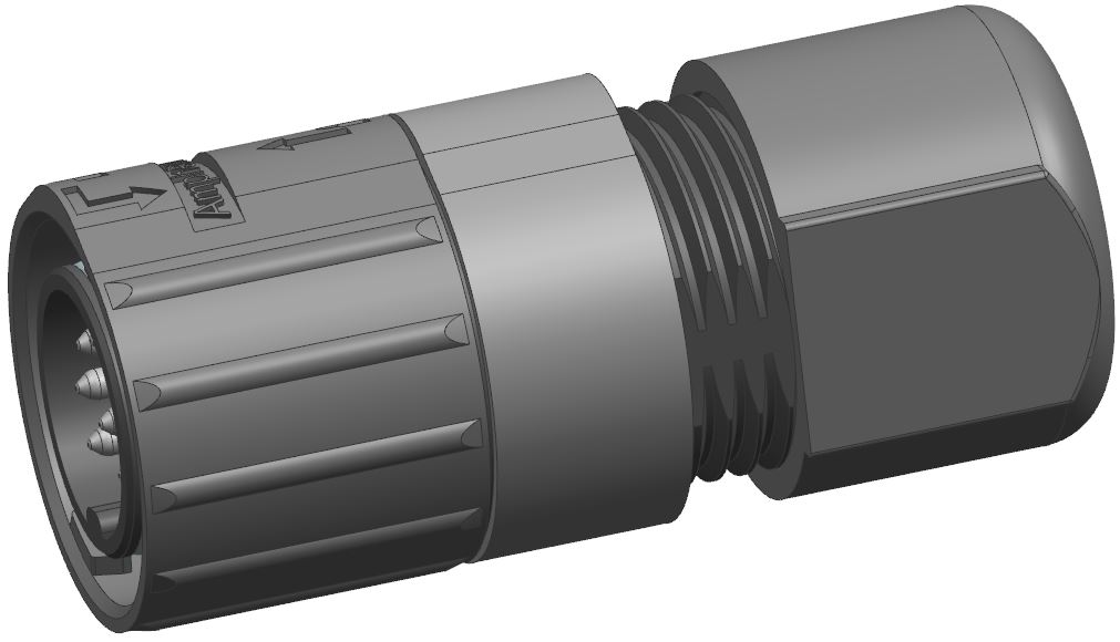 Amphenol Industrial Circular Connector, 6 Contacts, Cable, M16 Connector, Plug, Male, IP68, Quicklock Signalmate C091