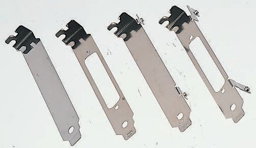 427-59696, D-sub, 37 Pin PCB Card Bracket Without Fixing Ears, Component Side