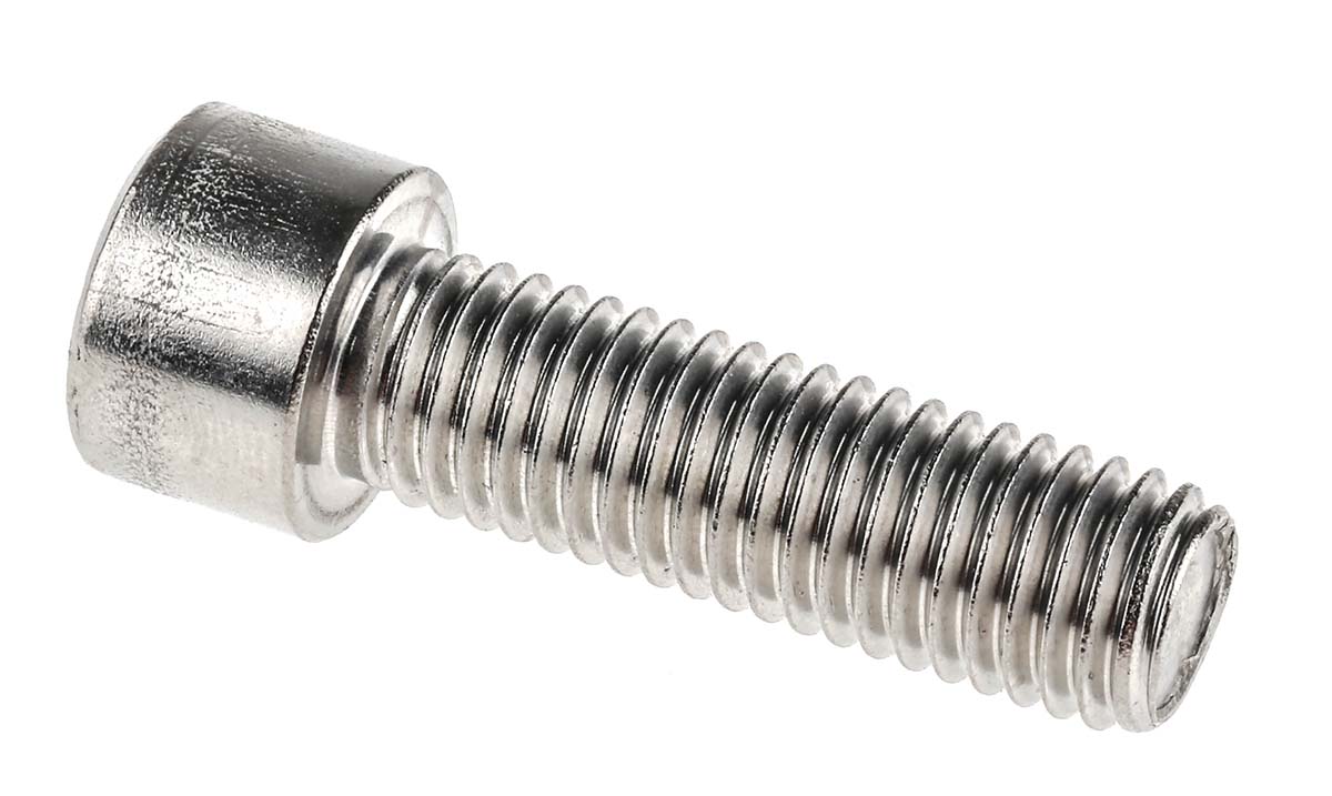 RS PRO Stainless Steel Hex Socket Cap Screw, DIN 912, M12 x 40mm