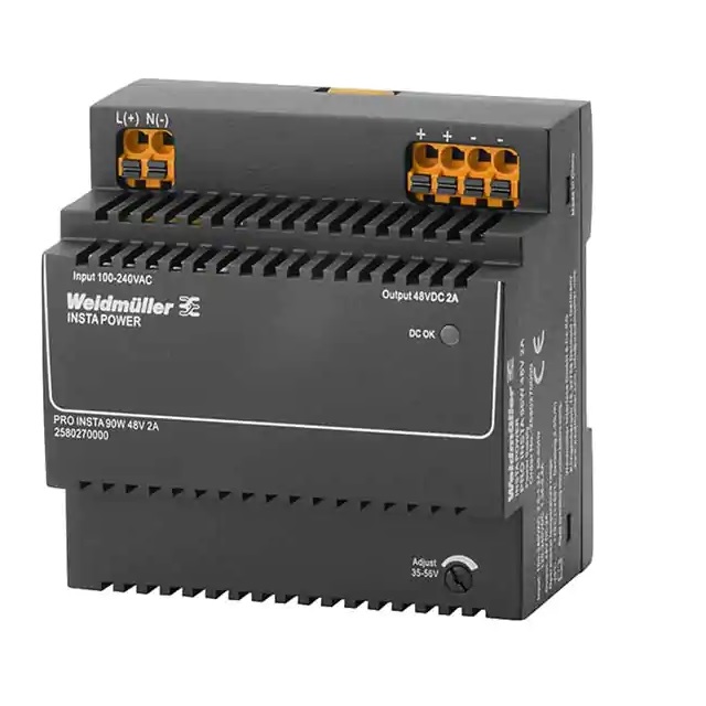 Weidmuller PRO INSTA Switched Mode DIN Rail Power Supply, 120 → 240 V ac / 120 → 340V dc ac, dc Input,
