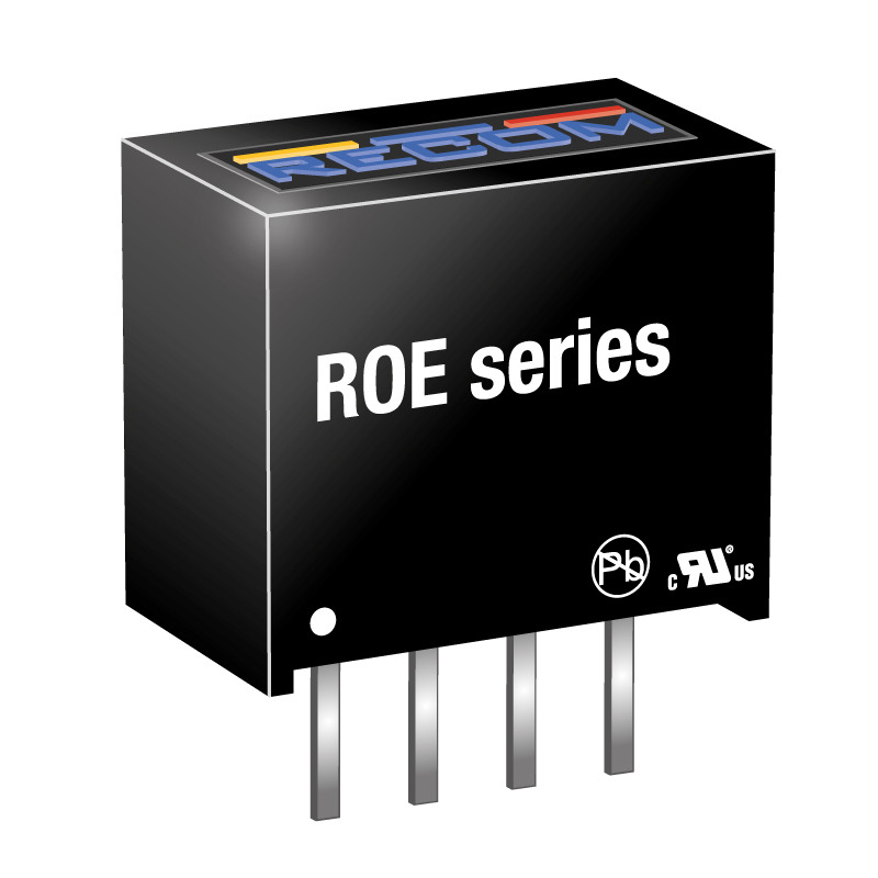Recom ROE DC-DC Converter, 5V dc/ 200mA Output, 4.5 → 5.5 V dc Input, 1W, Through Hole, +85°C Max Temp -40°C Min