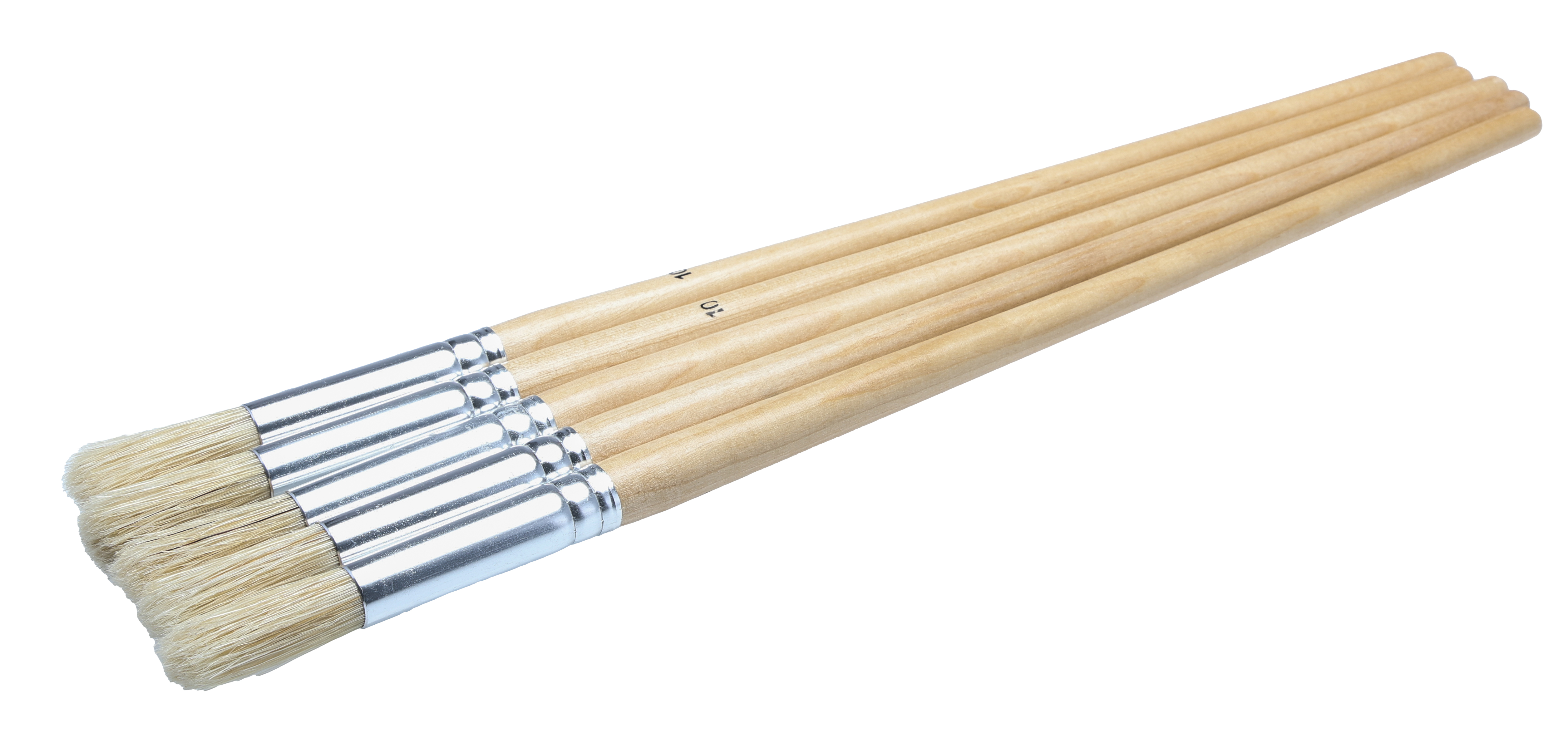 RS PRO Thin 12mm Fibre Paint Brush with Round Bristles