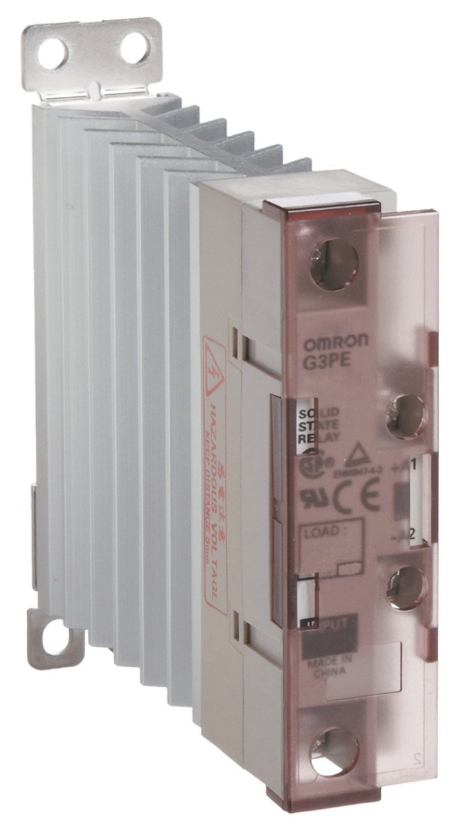 Omron G3PE Series Solid State Relay, 25 A Load, DIN Rail Mount, 528 V ac Load, 30 V dc Control