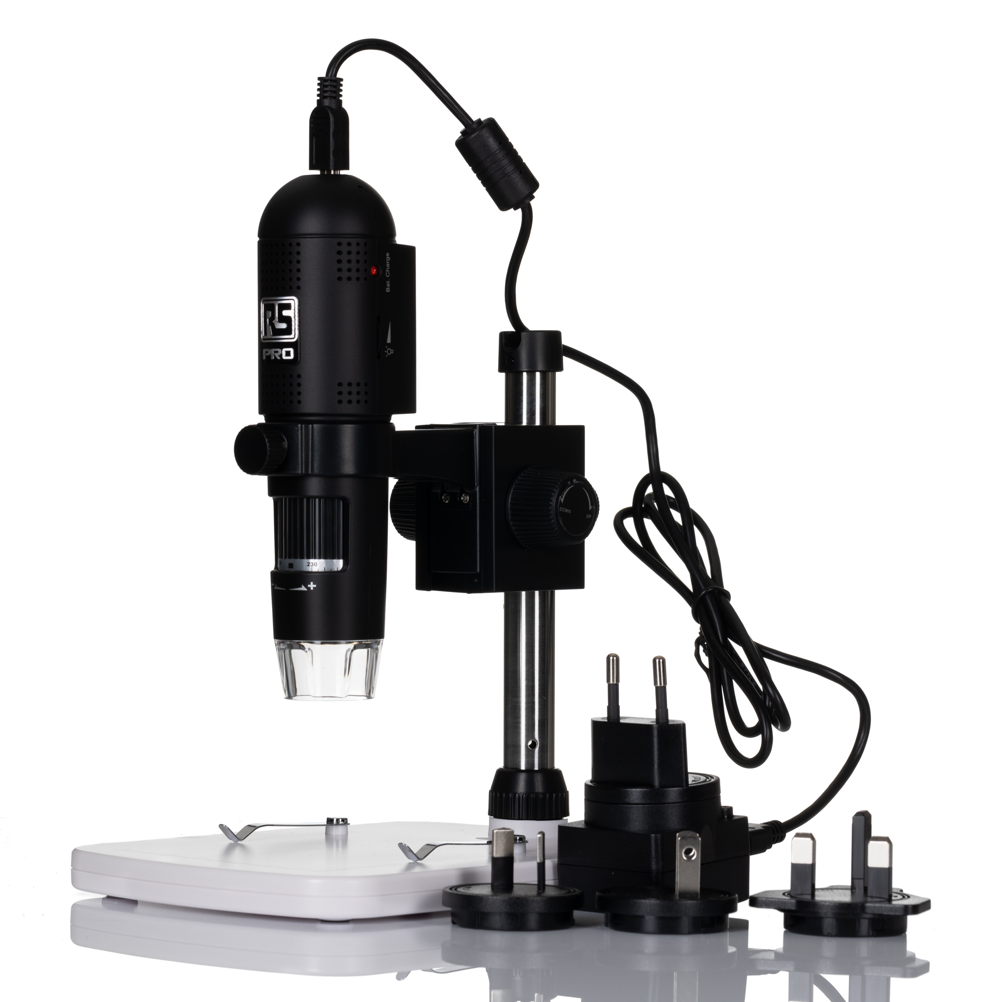 RS PRO Wi-Fi  Digital Microscope, 3M, 5M, 8M, 12M pixels, 10 → 230X Magnification
