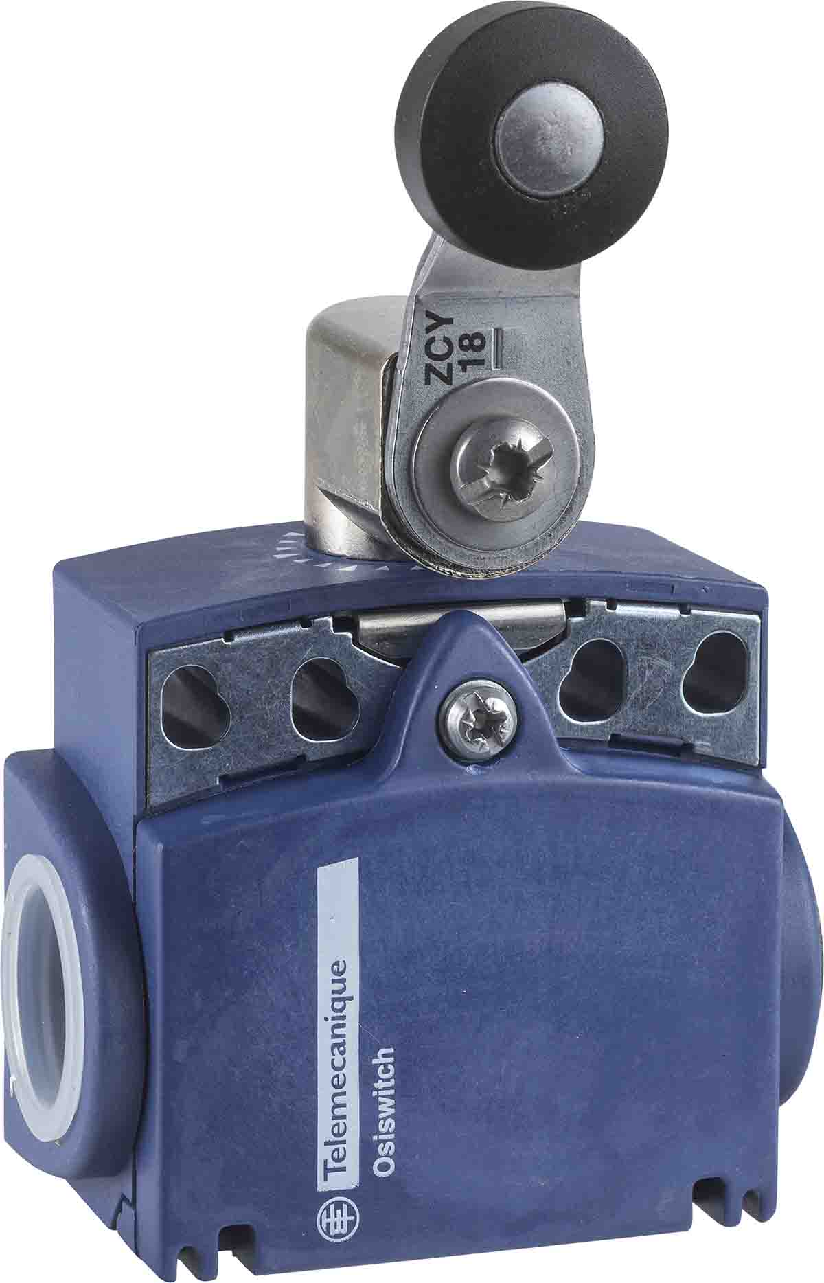 Telemecanique Sensors XCKT Series Roller Lever Limit Switch, 1NC/1NO, IP66, IP67, Plastic Housing, 10A Max