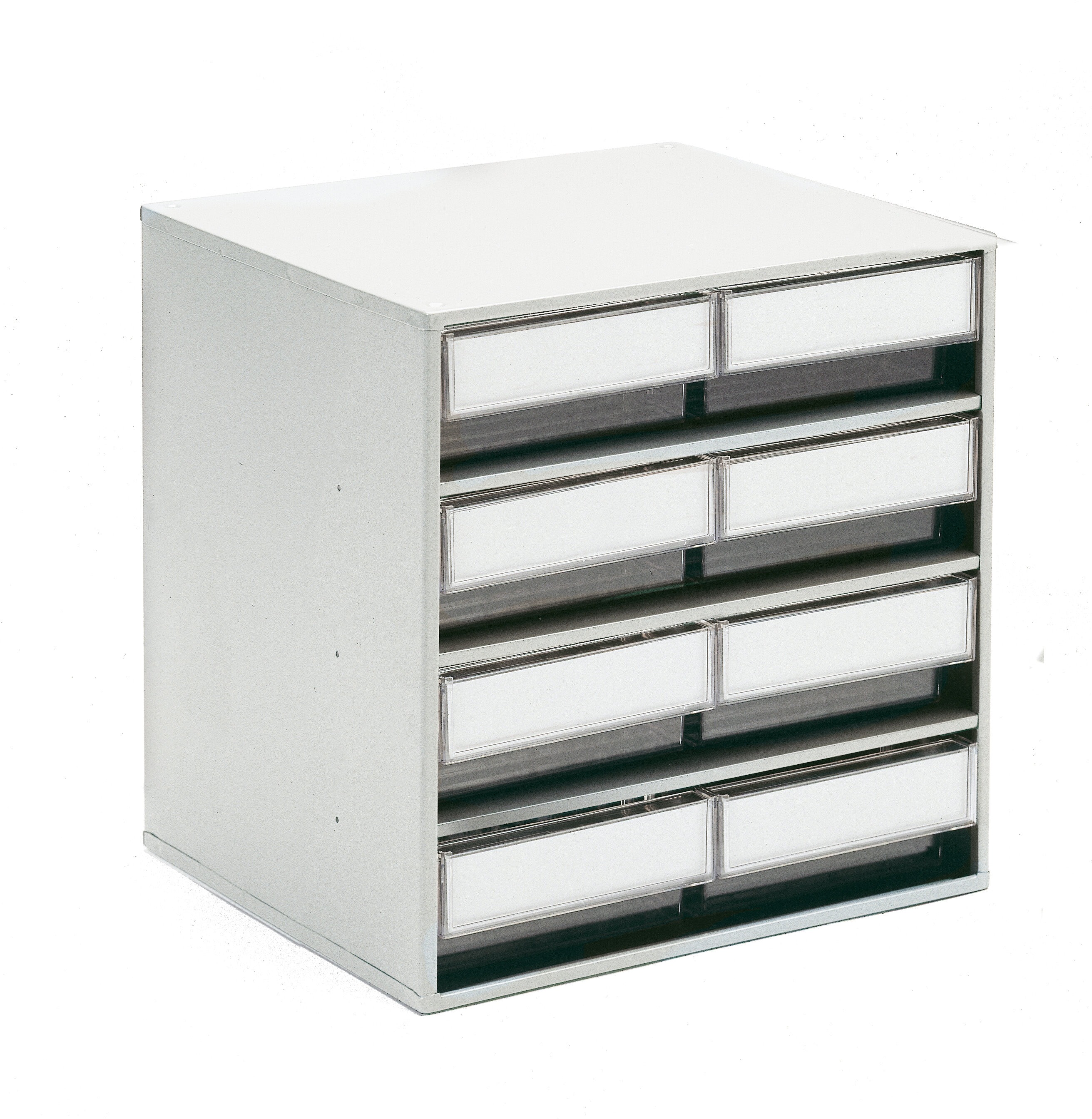 Treston 8 Drawer Storage Unit, Plastic, 395mm x 400mm x 300mm, Clear