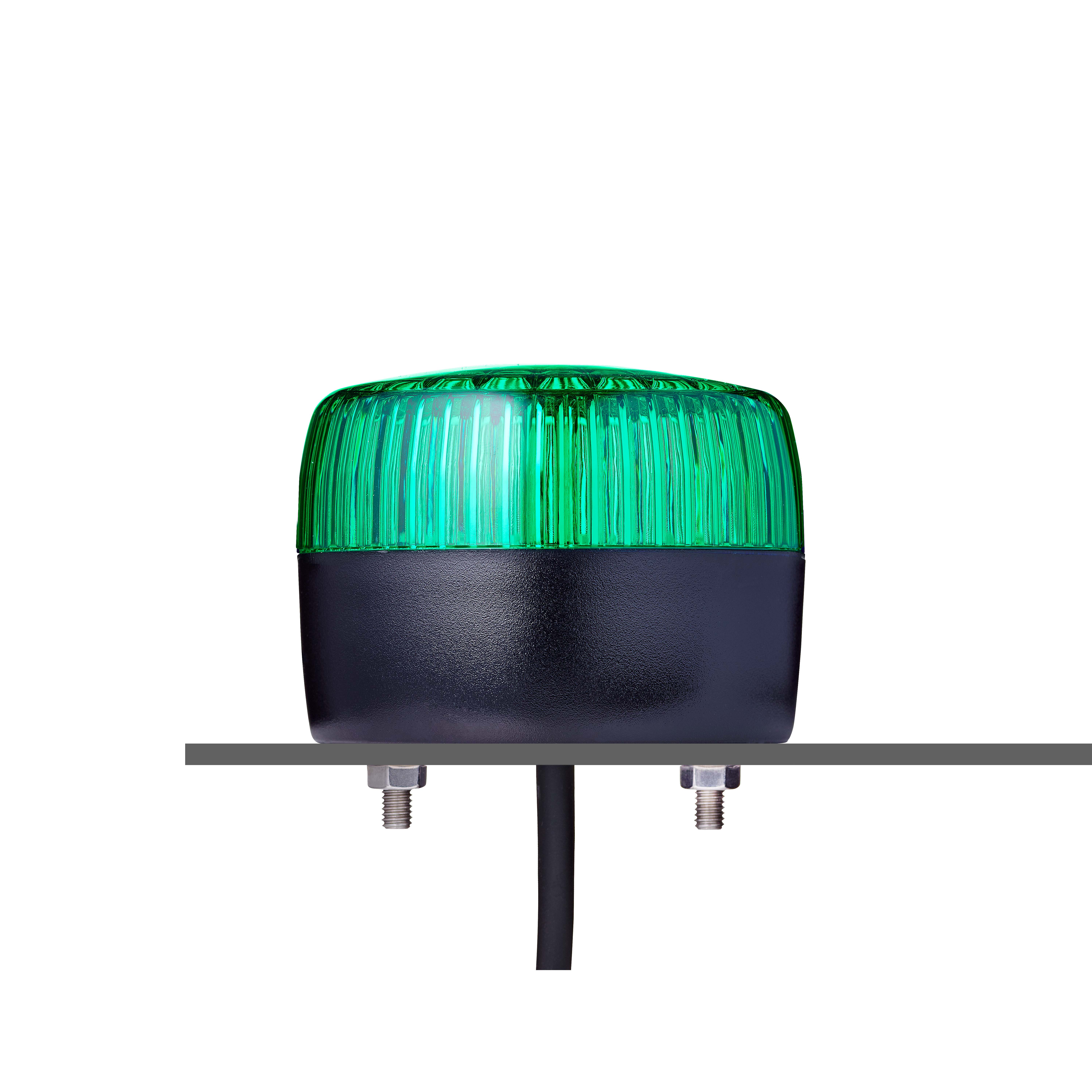 AUER Signal PCL Series Green Multiple Effect Beacon, 24 V ac/dc, Horizontal, Tube Mounting, Vertical, LED Bulb, IP67,