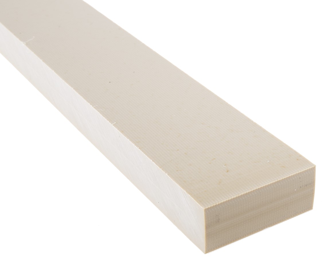 RS PRO Beige Plastic Sheet, 500mm x 50mm x 20mm