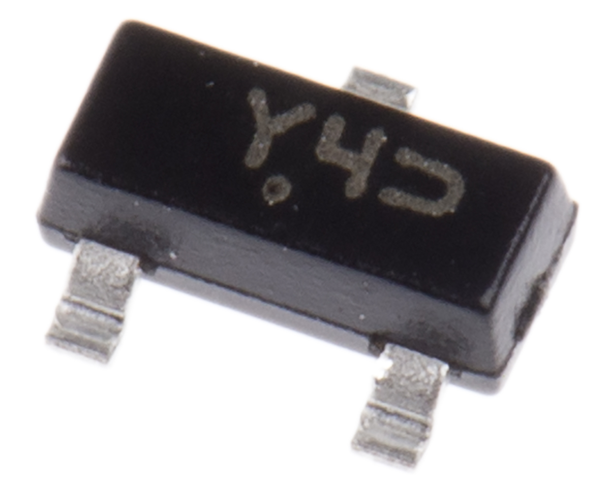 onsemi, 15V Zener Diode 6% 300 mW SMT 3-Pin SOT-23