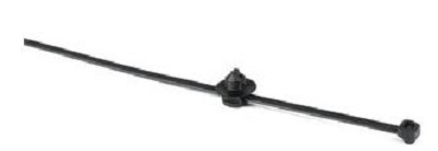 HellermannTyton Cable Ties, 380mm x 7.6 mm, Black Polyamide, Pk-100