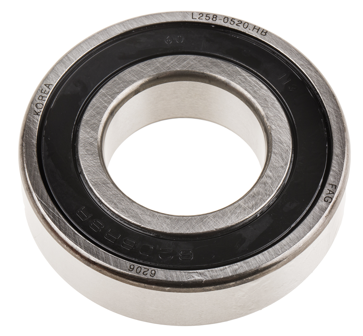 FAG 6206-C-2HRS 1 Row Ball Bearing - 30 mm ID, 62 mm OD