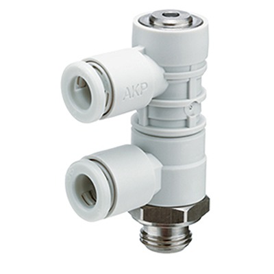 SMC AKP Check Valve G 1/8 Male Inlet, 8mm Tube Outlet, 0.1 → 0.7MPa